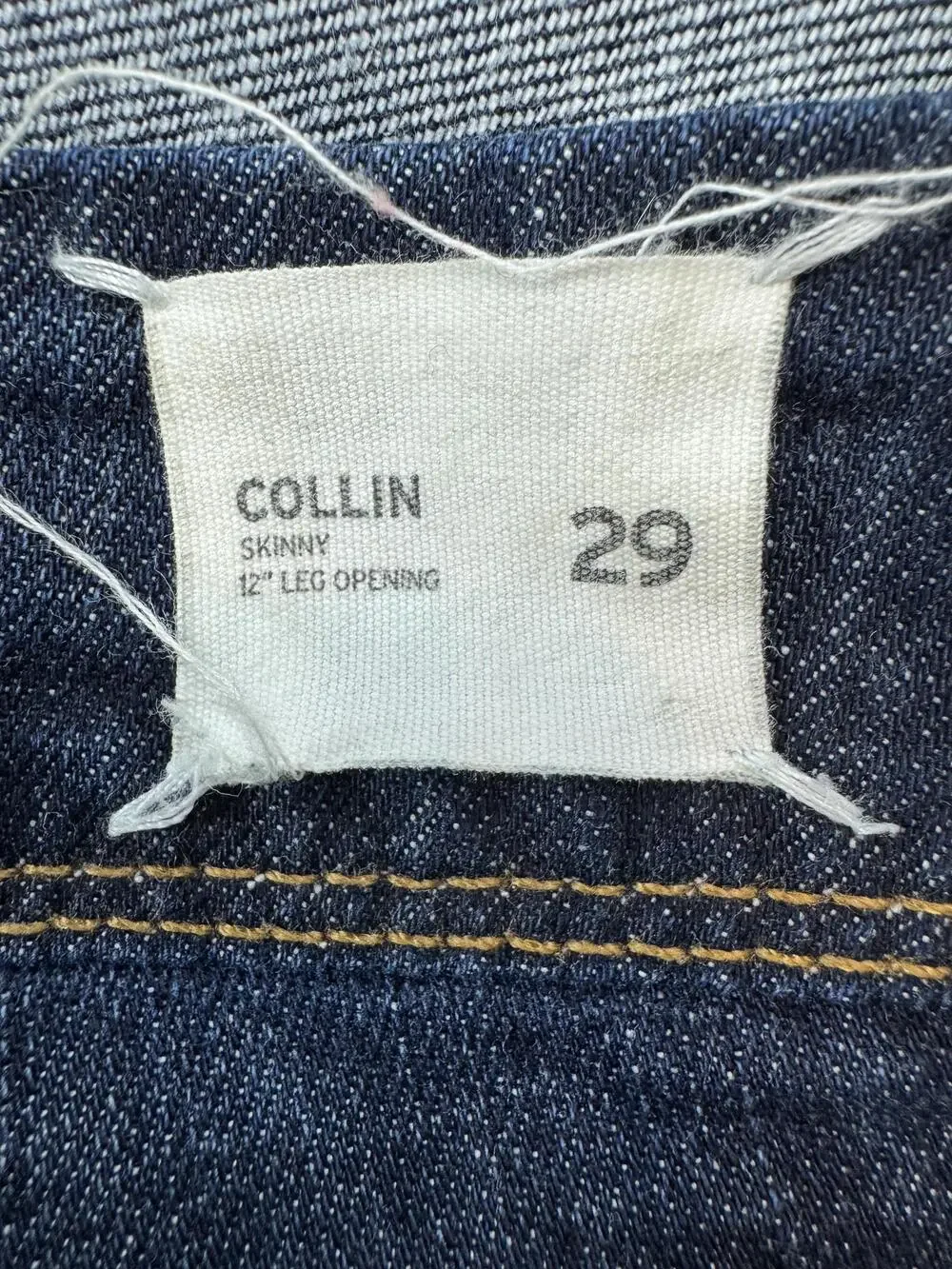 Hudson Collin Skinny Jeans Womens 29 Blue Dark Wash Flap Pocket Denim Stretch